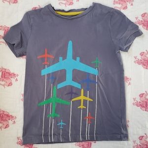 Mini Boden airplane ✈  t-shirt size 6-7 (1)